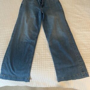 Jcrew Blue Wide-Leg Women’s Jeans - Classic Denim